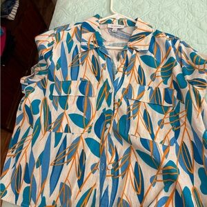 NWT Blue and Orange Print Set